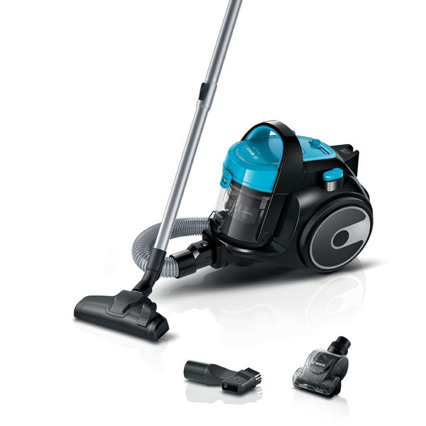 Bosch Series 2 Bagless Cylinder Vacuum Cleaner, BGS05BU2GB, Turquoise