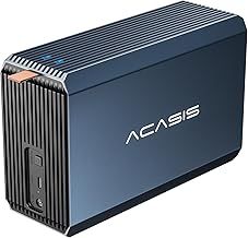 ACASIS 2 Bay External Hard Drive RAID Enclosure for 2.5/3.5" SATA HDD/SSD with USB 3.0,Support RAID 0/1/JBOD/SPAN,Max 6Gbps Under UASP,36TB Capacity Raid Enclosure
