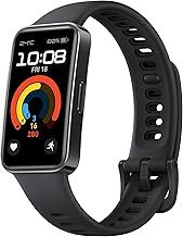 HUAWEI Band 9, Bluetooth, iOS & Android, Up to 14 Days Battery Life, Comfortable Wear, TruSleep 4.0, Scientific Sleep Tracking, 100 Training Modes, Smartband, Starry Black Fluoroelastomer Strap