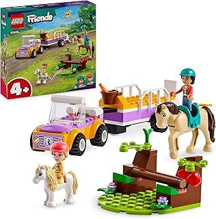 LEGO Friends Horse and Pony Trailer Set - Animal Toys for 4+ Year Old Girls - Incl. Pony & Horse Figures, Liann & Zoya Mini Dolls, Toy Car with Fun Accessories - Creative Gift Idea - 42634