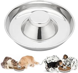 Slow Feed Bowl for Puppy Weaning, Stops Dog Food Gulping - Whelping Dishes