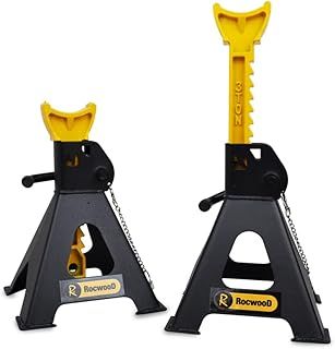 Axle Stand 3 Tonne Ton Car Jack Ratchet Heavy Duty Repairing Tool Garage Workshop Safety Steel Lift Lifting Pair Of Stands