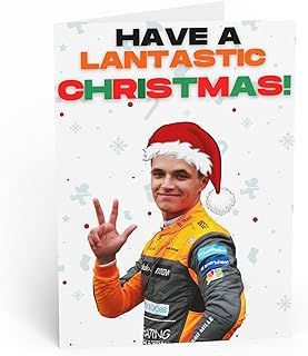 Lando Norris Christmas Card - F1 Christmas Card - F1 Christmas Card For Him - F1 Christmas Card For Her