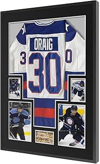 UXENI Jersey Display Frame,Aluminum Alloy Football Shirt Frame For Rugby Sports Shirt,Band T-Shirt Shadow Box,DIY Adult Shirt Frame Display Kit (80*60cm)-Back Frame,White Backing Card 07