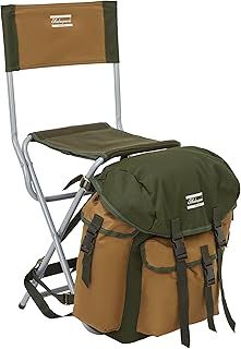 Shakespeare Folding Chair with Rucksack For Fishing, Outdoor, Camping Chair, for people up to 85kg, Chair, Chairs, Coarse Fishing, Carp, Unisex, Brown/Green