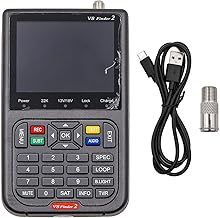 V8 Finder2 Satellite Finder Digital Finder Meter Satellite Detection DVB-S2X Signal Receiver Decoder H.264 HD 3.5 Inch LCD For Setting Satellite Dish