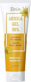 Dulàc - Arnica Gel 98% for Bruising and Swelling 100 ml, Arnica Gel for Muscle and Joint Relief, Strong, Non-Greasy, Natural Formula, Arnica Cooling Gel Ideal for Massage