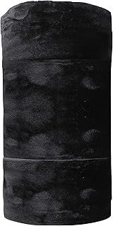 Olivia Rocco Soft Velvet Touch Throw Blankets Extra Large Sofa Bed Blanket Raschel Throws, 150 x 200 cm Black