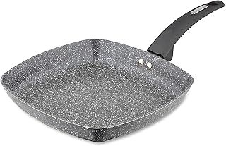 Tower T80336 Cerastone Forged Grill Pan with Non-Stick Coating and Soft Touch Handle, 25cm, Graphite
