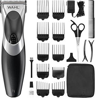 Wahl Clip ‘N Rinse Cord/Cordless Hair Clipper, Rechargeable Clipper, Hair Clippers for Men, Head Shaver, Men's Hair Clipper Kit, Male Grooming Set, Corded, Cordless, Washable Head, Home Hair Cutting