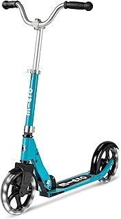 Micro Scooters | Cruiser LED Children's Scooter | Handlebar Adjustable | Lightweight | Light Up Wheels | Foldable | 6-12yrs | Boys & Girls