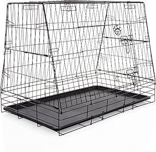 Car Dog Cage 30" With Vet Bed Cozy Pet, Fits Most Makes Audi BMW Fiat Ford Honda Hyundai Kia Jaguar Toyota Renault Vauxhall VW Volvo Puppy Crate Model CDC02 + VB30C