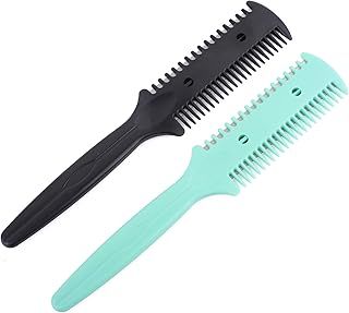 Fine Lines - Hair Razor Comb, Pack of 2 | Double Sided Hair Cutting Comb, Split End Remover | Thinning Comb for Professional Use
