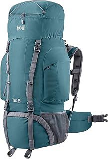 Trail Tatra Hiking Backpack 65L/85L, Trekking Hiking Walking Backpacking Backpack, Water Resistant Multi Pocket Bag, Padded Ventilated Adjustable Hip & Back System, Bungee Cord, USB/Headphone Port