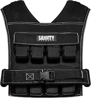 Gravity Fitness Weighted Vest for Men & Women - Adjustable Fitness Weight Vest for Workout, Running, Walking, Strength Training, & Calisthenics Training Home & Commercial Gym - 10kg / 20kg / 30kg