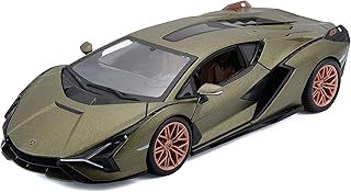Bburago 1:24 Lamborghini SIAN FKP 37 Green, Metal, Assorted Designs and Colours, One Size