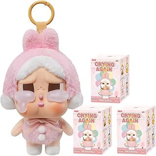 POP MART CRYBABY Crying Again Series-Plush Badge Figures 3Boxes Premium Design Gifts for Women Fan-Favorite Collectible Chic Art Toy Action Figure