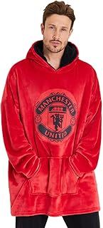 Manchester United F.C. Oversized Hoodie Blanket For Men, Man U Football Gifts