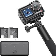 DJI Osmo Action 5 Pro Adventure Combo, 4K Action Camera 1/1.3" Sensor, Stabilization Vlogging Camera, Dual OLED Touchscreens, Waterproof Camera for Travel, 12h Extended Battery Life With 3 Batteries