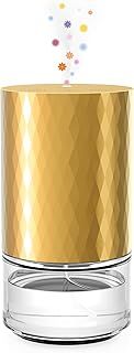 Waterless Diffuser Essential Oil 100mL Capacity Scent Air Machine for Home Aromatherapy Nebulizer Premium Metal Battery Operated with 3 Mist Settings 3 Countdown Timers Color Light AN5 Gold