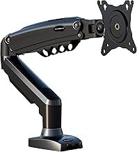Single Monitor Arm Desk Mount for 19 to 32 Inch Screens - VESA 75 & 100mm Stand Clamp - Tool Free Height Adjustment with Tilt Swivel Rotate - Increased Load Capacity from 2-9kg (MX200)