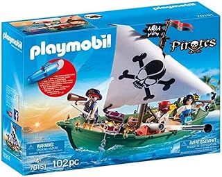 Playmobil 70151 Pirate Ship, Fun Imaginative Role-Play, PlaySets Suitable for Children Ages 4+