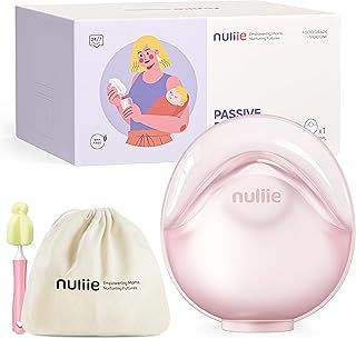 Nuliie 1 PCS Silicone Breast Milk Collectors for Breastfeeding Leak-Proof, 3oz/90ml Portable Milk Catcher, BPA-Free Soft Breast Shell, Wearable Manual Breast Pump for Newborns Essentials