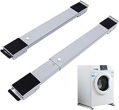Adjustable Furniture Washing Machine Dolly with Mobile Rolling Base and Brake - Grey