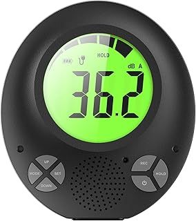 Decibel Meter, Digital Sound Level Meter Wall Mounted 35dB to 135dB Noise Meter with Recording Alarm for Schools Hospitals Temples Libraries Theaters