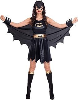 amscan Adults Womens Officially Licensed Warner Bros. Classic Batgirl Superhero Fancy Dress Costume