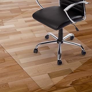 Kuyal Clear Chair Mat, Hard Floor Use, 75x120cm Transparent Office Home Floor Protector mat Chairmats (30" X 48" Rectangle)