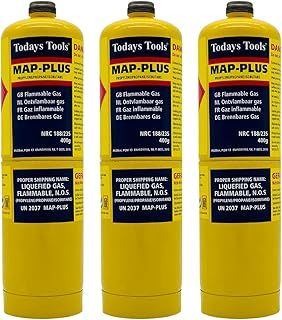 Map Plus Gas Disposable Cylinder Bottle 400g Cartridge for Blow Torch Jet Burner Torch Tools Plumbing Canisters for Plumbers Soldering Torch (3)