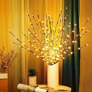 KXCOFTXI 3 Pack Twig Lights, Prelit Branches, USB Plug in Branches Lights with 60 LED Bulbs, Romantic Decorative Iights for Vase, Lighted Tree Branches for Indoor, Plug in Lighted Branches for Party