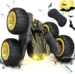 Tecnock 2024 Remote Control Cars with 2.4 Ghz Remote Control 360°Flip Stunts RC Car Monster Truck with Colorful Light for 3-12 Years Outdoor Toy Gift for Kids