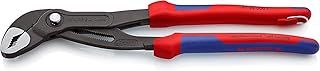Knipex Cobra® High-Tech Water Pump Pliers grey atramentized, with multi-component grips, with integrated tether attachment point for a tool tether 300 mm 87 02 300 T