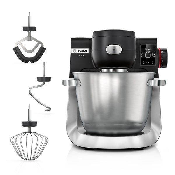 Bosch Series 6 Stand Mixer, MUMS6ZM00G, Black/Silver Stainless Steel