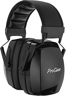 ProCase Ear Defenders Adults, SNR 36dB Professional Hearing Protection Noise Cancelling Headphones Earmuffs with Adjustable Headband for Autism Hunting Shooting Gardening DIY Working