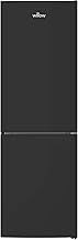 Willow WFF157B 157L Freestanding 70/30 Fridge Freezer with Adjustable Thermostat, Mark-Proof Finish, Low Frost, 2 Year Warranty - Black