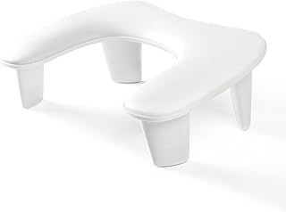 AMOYUN White Nail Arm Rest, Butterfly Nail Cushion Arm Rest for Nails Sleepable Manicure Pillow Non-Slip Soft Microfiber Leather Manicure Hand Rest Nail Stand Technician Table for Nail Art Salon