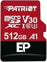 Patriot 512GB A1 V30 Micro SD Card for Android Phones and Tablets, 4K Video Recording - PEF512GEP31MCX