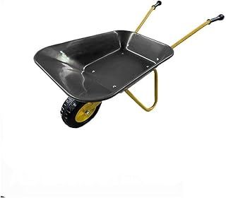 New Child Kids Metal Wheelbarrow - Black/Yellow - Toy, Play, Farm, Gardening