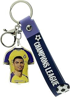 EZB Cristiano Ronaldo Al Nassr Football Keyring | Decorative Double Sided Keychain Gift Idea | Ronaldo Al Nassr Keyring