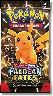 Pokemon Scarlet & Violet Paldean Fates Booster Pack | Various Artwork including Shiny Pikachu