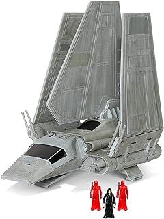 Star Wars Micro Galaxy Squadron Imperial Shuttle - 7-Inch Starship Class Vehicle with Three 1-Inch Micro Figure Accessories