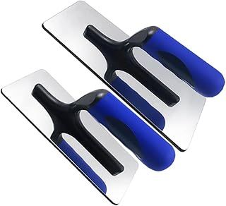Stainless Steel Venetian Plaster Trowel 2 PC Paint Plastering Finishing Hand Tools Reusable Easy to Use