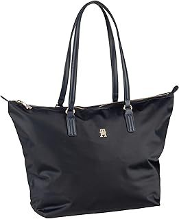 Tommy Hilfiger Women’s Poppy Tote Bag with Zip, Blue (Space Blue), One Size