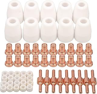 60pcs PT-31 Extended Air Plasma Cutting Nozzle Electrode Consumables Fit CUT-40 CUT-50D CT-312