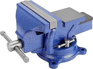 Table Vice 5" Heavy Duty Bench Vice with 360 Degrees Swiveling Base Cast Iron Workshop Vise Swivel Workshop Bench Vice Clamp for Workshop Factory Tool Material Clamping Fixing