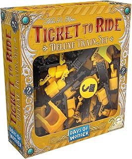 Days of Wonders ASMODEE Ticket to Ride Deluxe Train Set Yellow Board Games Board Games Board Game Accessories