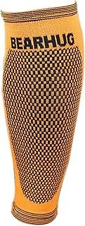 Calf Compression Sleeve for Men and Women - Shin Splints Support for Torn Muscle and Leg Cramps - Bamboo Calf Support for Sports, Running, Gym, L (38-43cm)